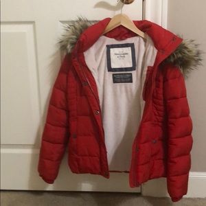 Abercrombie & Fitch puffer jacket.